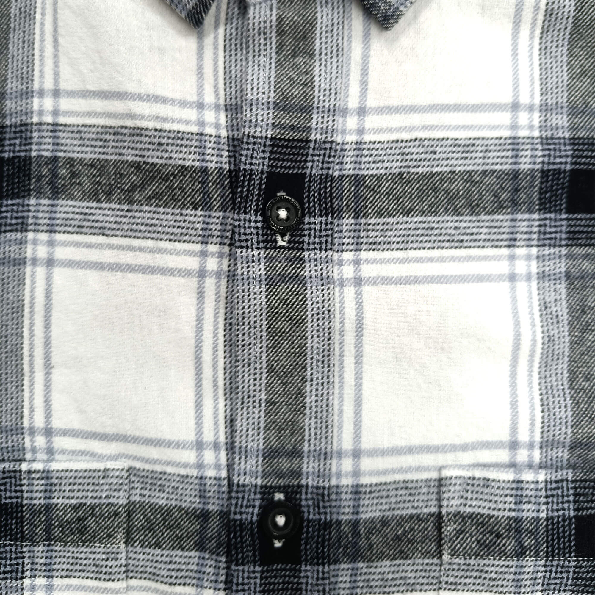 LUMBER FLANNEL CHECK SHIRT IN ANTIQUE WHITE