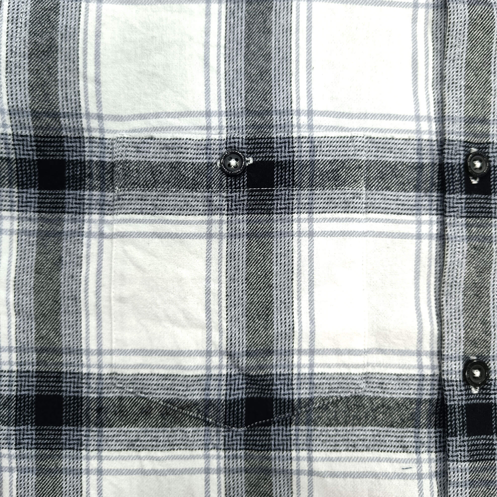 Lumber Flannel Check Shirt In Antique White