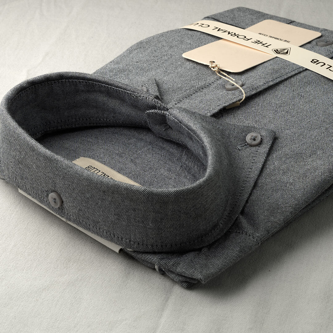 Regal Oxford Solid shirt in Ash Grey