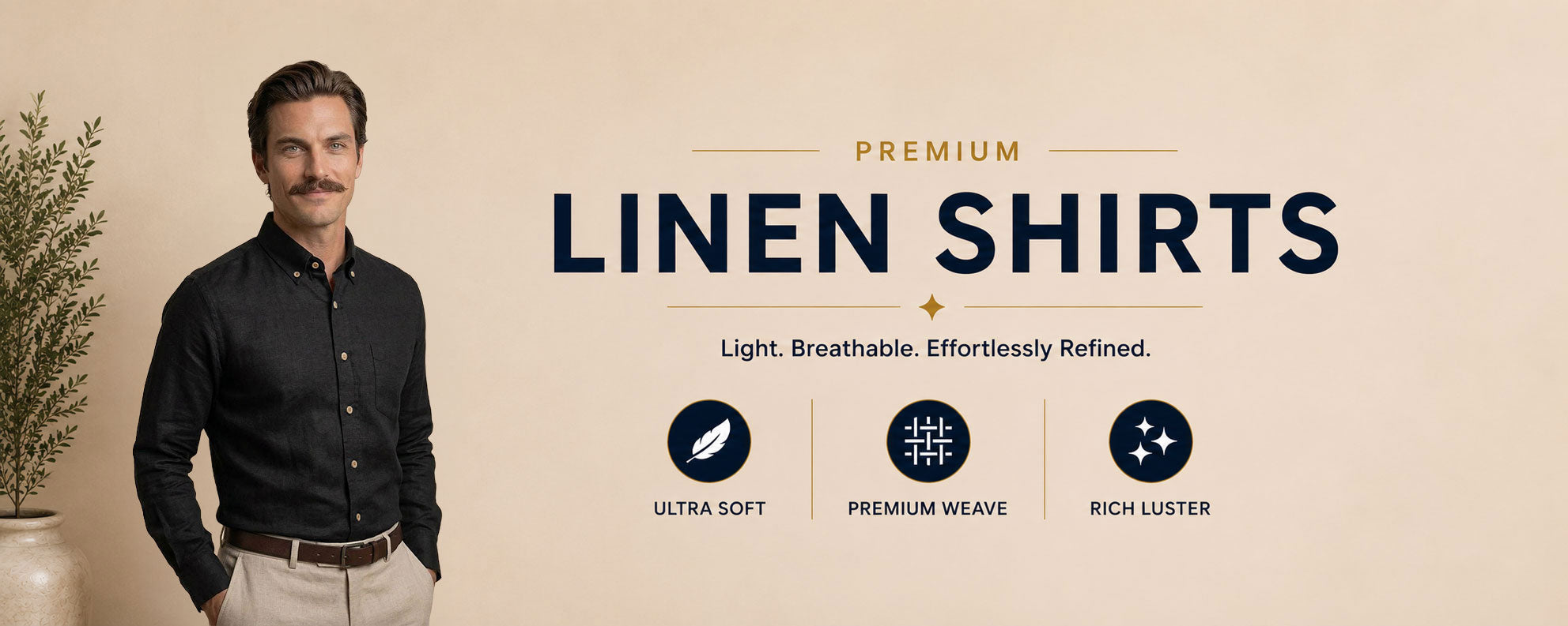 LINEN FORMAL SHIRTS FOR MEN