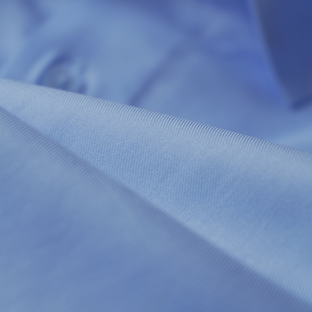 Close-up of smooth blue fabric
