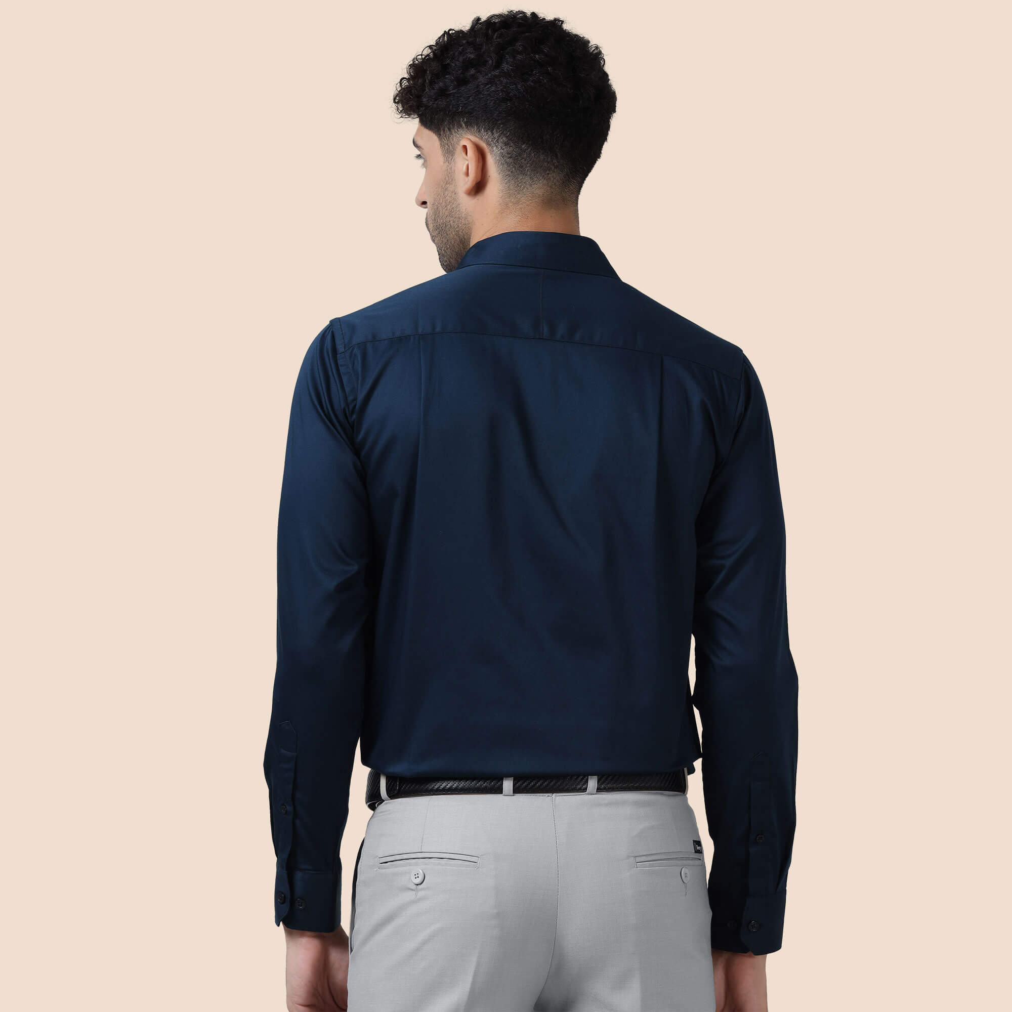 Bennet Navy With Concealed Placket