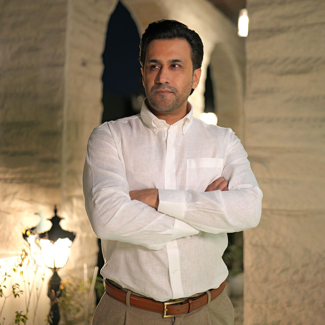 Cedar Pure Linen Full Sleeves Shirt in Snow