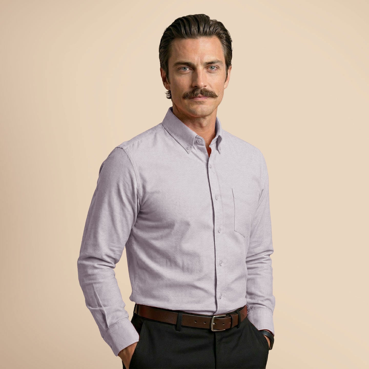 Regal Oxford Solid Shirt In Clay