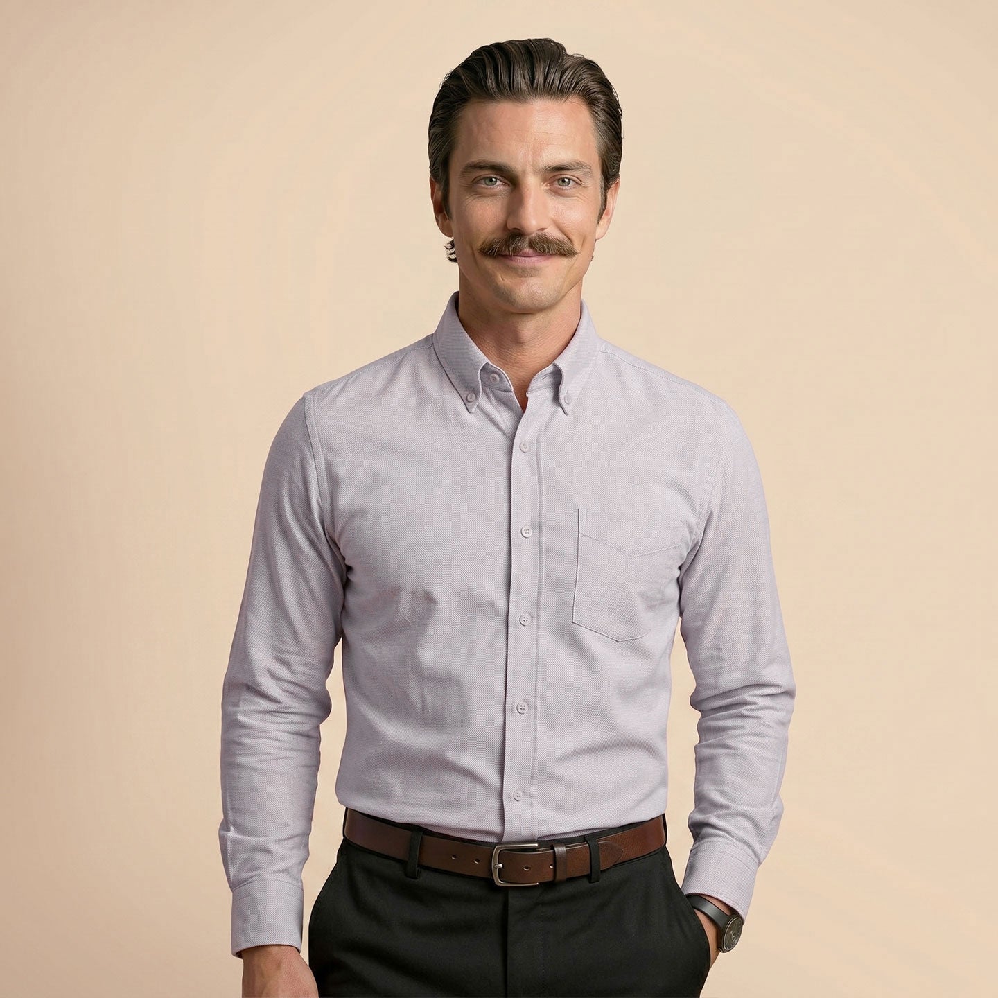 Regal Oxford Solid Shirt In Clay