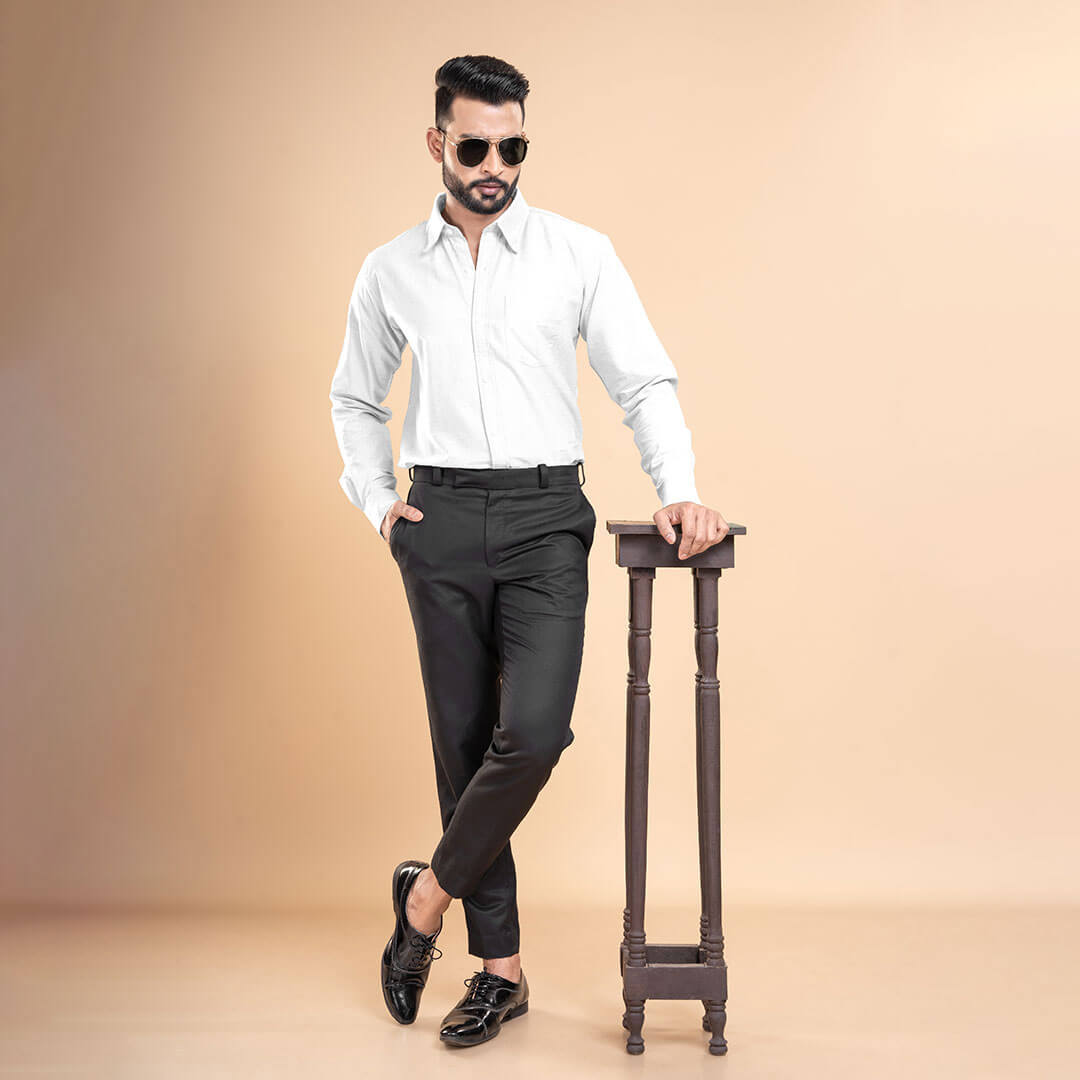 Regal Oxford Solid shirt in Cloud White