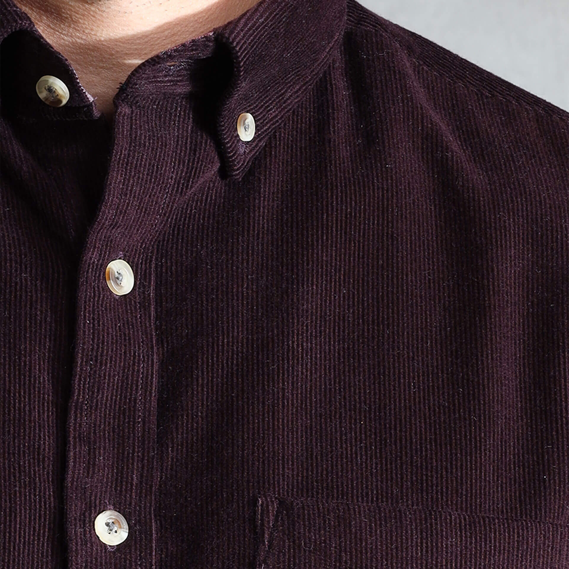 Cruise Corduroy Shirt In Wineberry