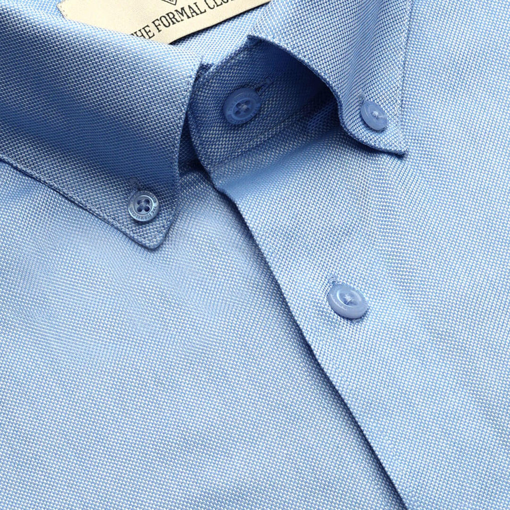 Royal Oxford Dobby Shirt in Maya Blue