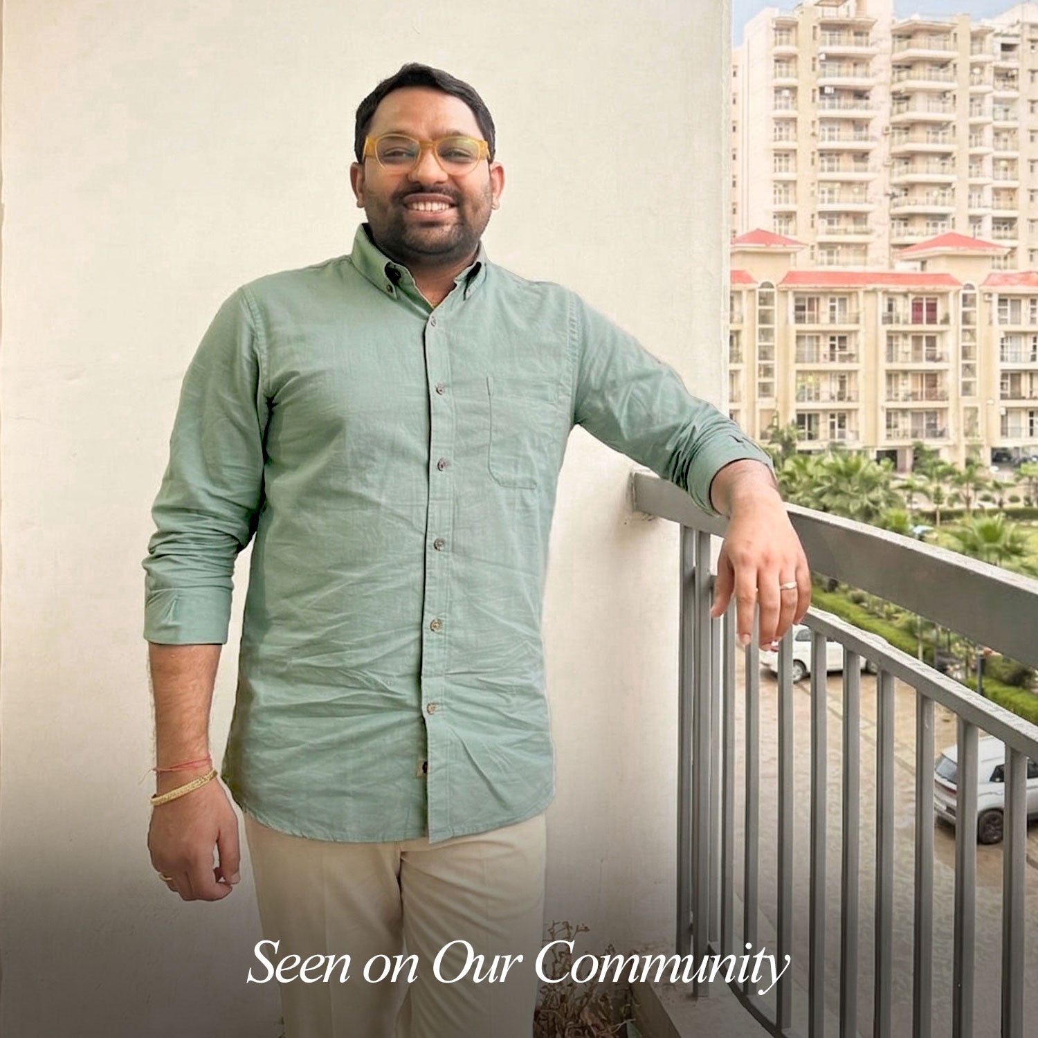 Breeze Linen Full Sleeves Shirt In Seaweed