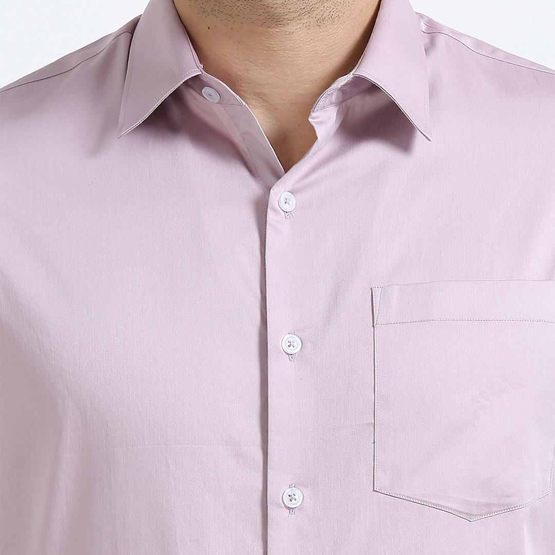 Cambridge Giza Cotton Shirt In Dusty Rose