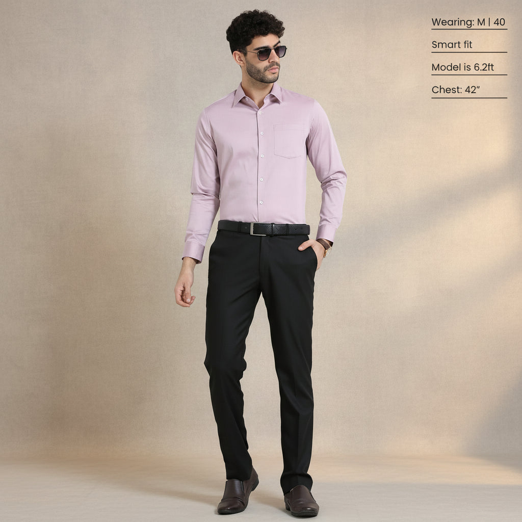 Dusty Rose Shirt with Formal Giza Cotton Shirts by TFC