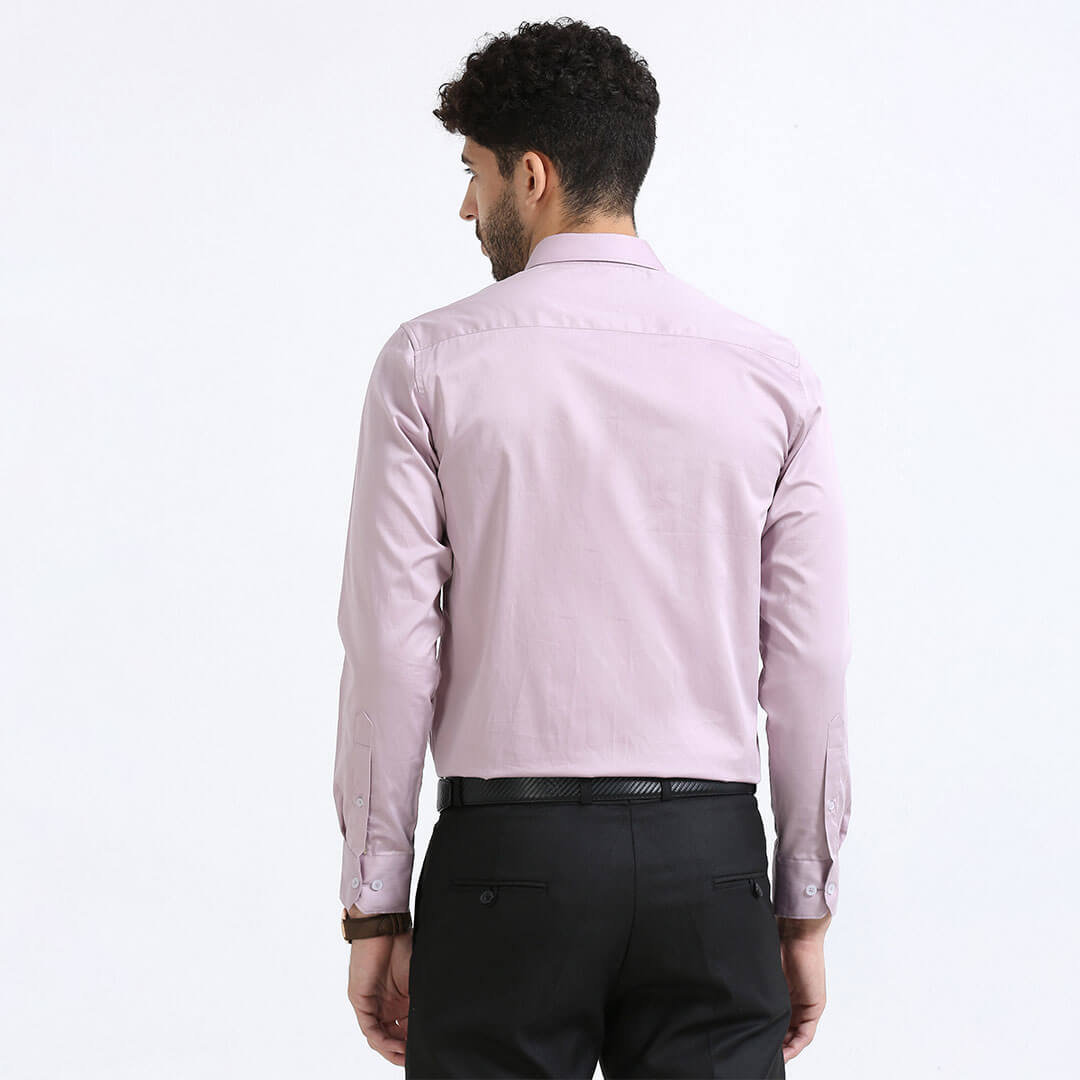 Cambridge Giza Cotton Shirt In Dusty Rose
