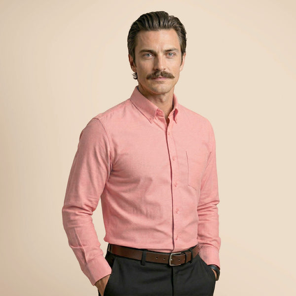 pink dress shirt with khakis BOSS Relaxed-fit shirt in cotton poplin, Men, Size: XXL, light pink