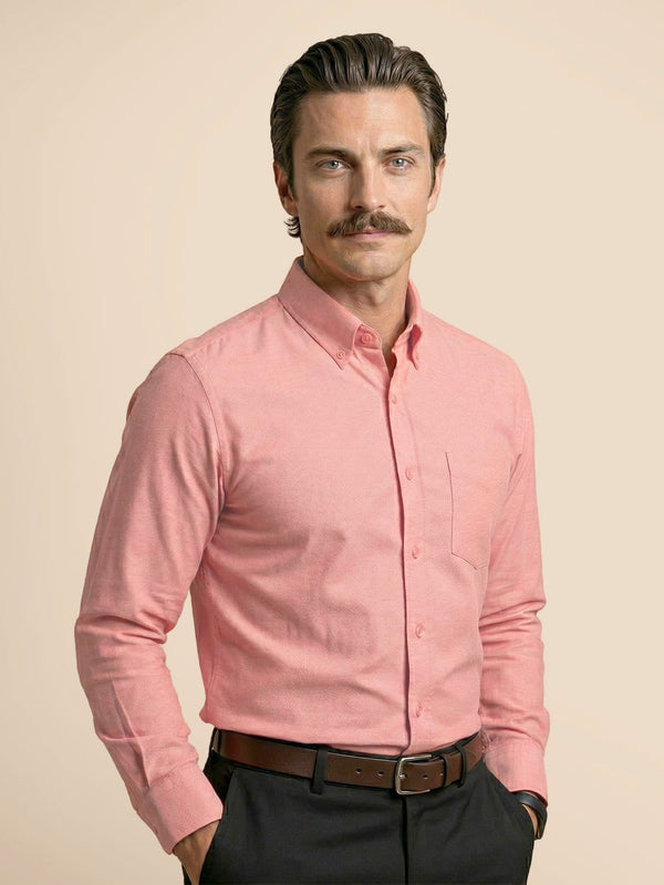 Regal Oxford Solid shirt in Flamingo