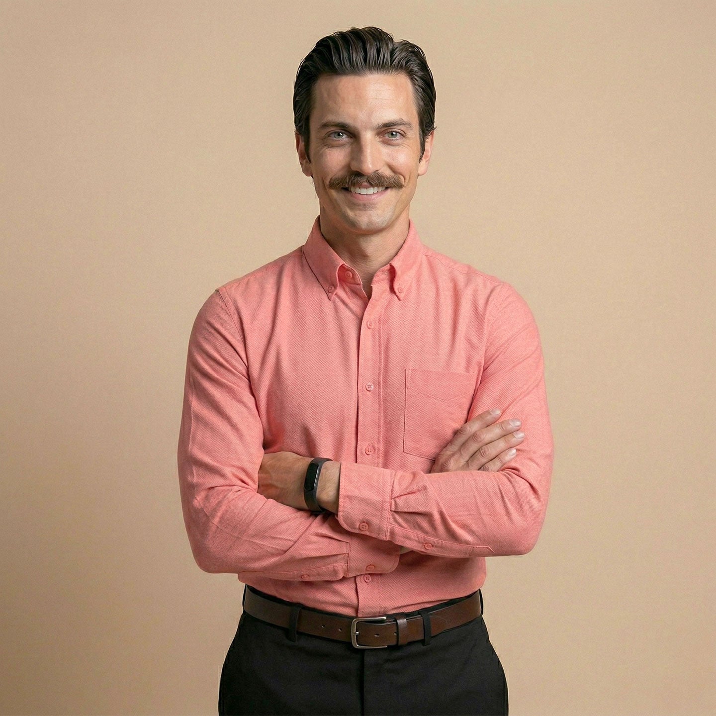 Regal Oxford Solid shirt in Flamingo