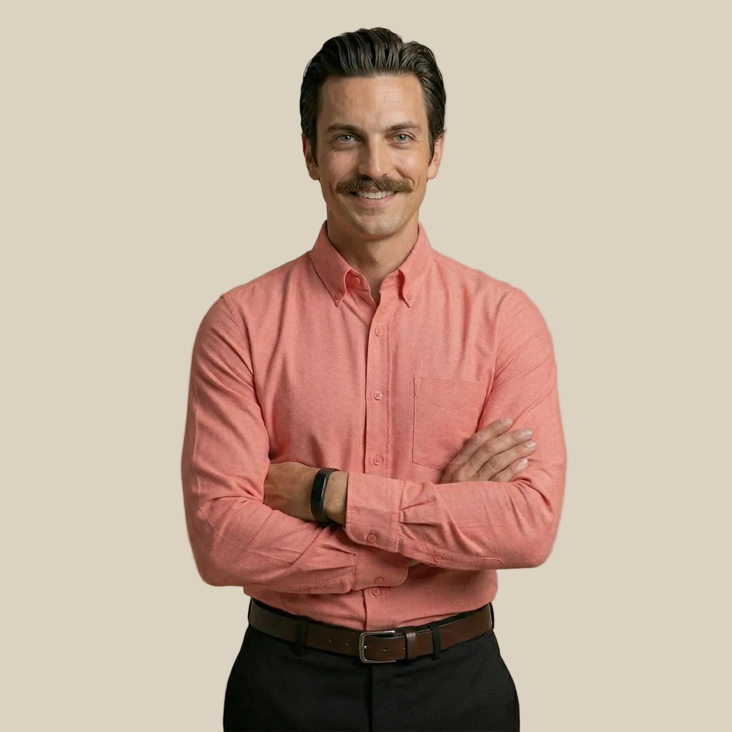 Regal Oxford Solid shirt in Flamingo