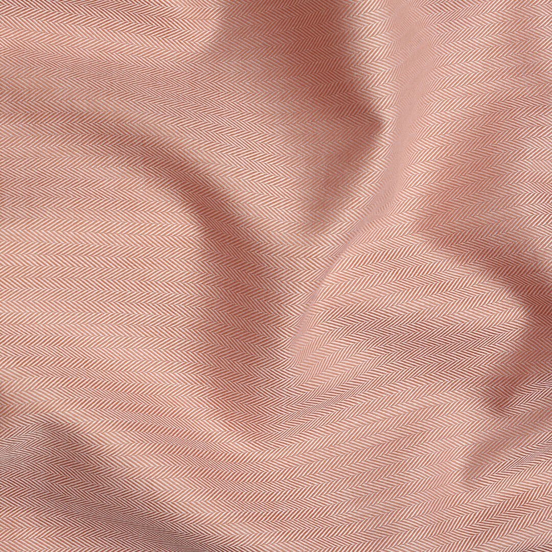 Imperial Herringbone 2 Ply Giza Shirt In Flamingo