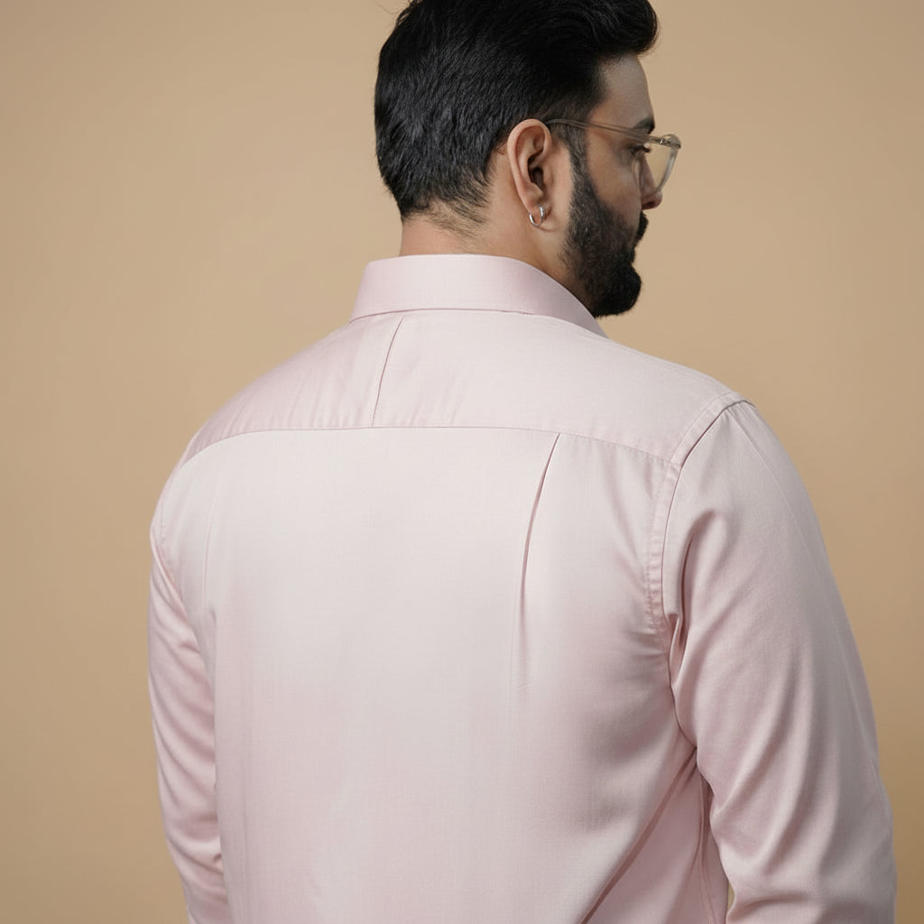 Flexi Stretch Plus Shirt in Dusty Pink