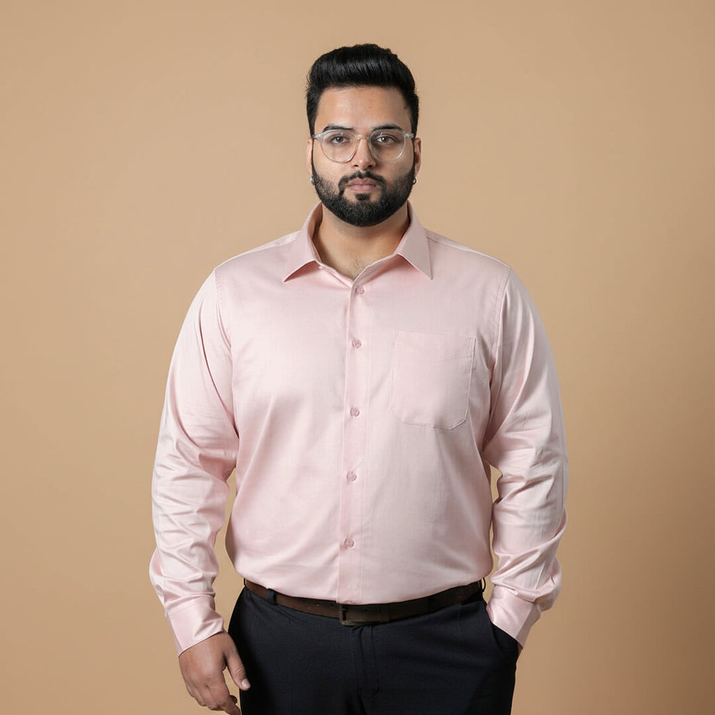 Flexi Stretch Plus Shirt in Dusty Pink