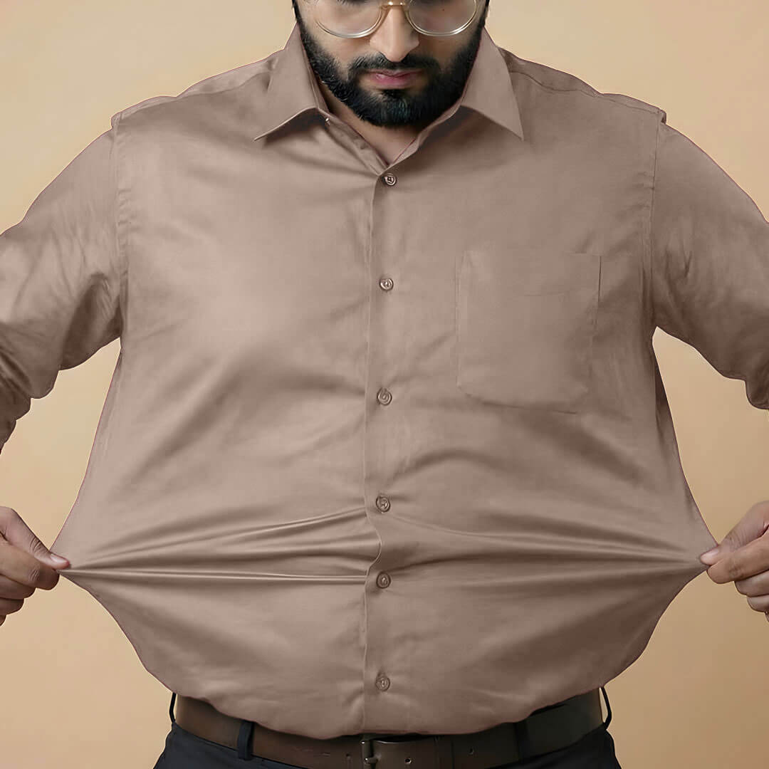 Flexi Stretch Plus Shirt in Latte