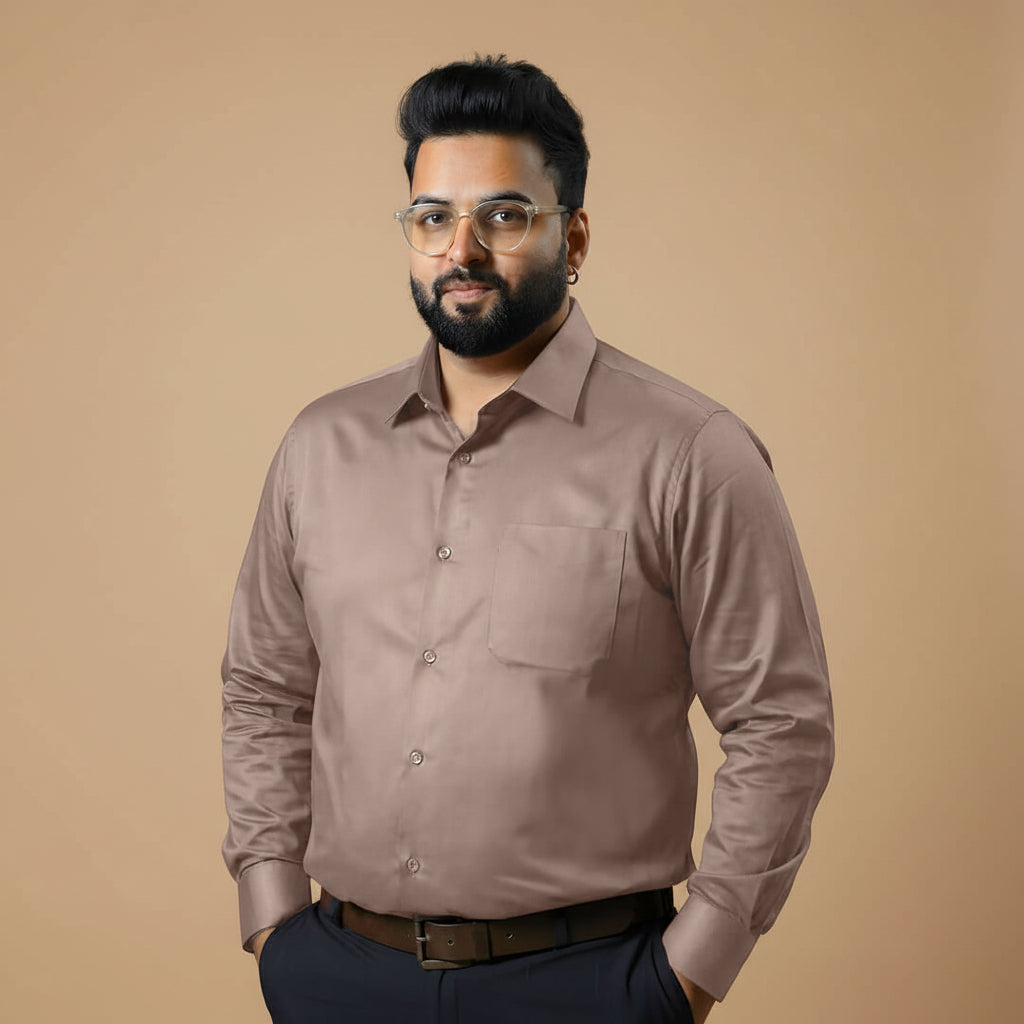 Flexi Stretch Plus Shirt in Latte