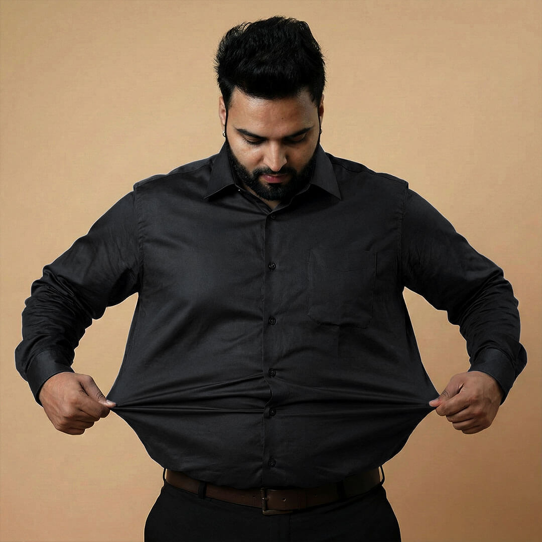 Flexi Stretch Plus Shirt in Raven