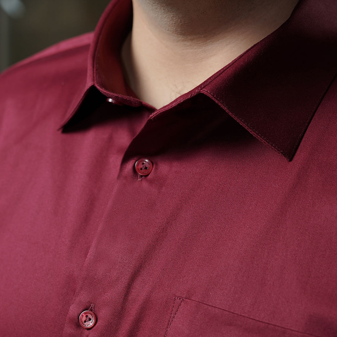 Flexi Stretch Plus Shirt in Wineberry