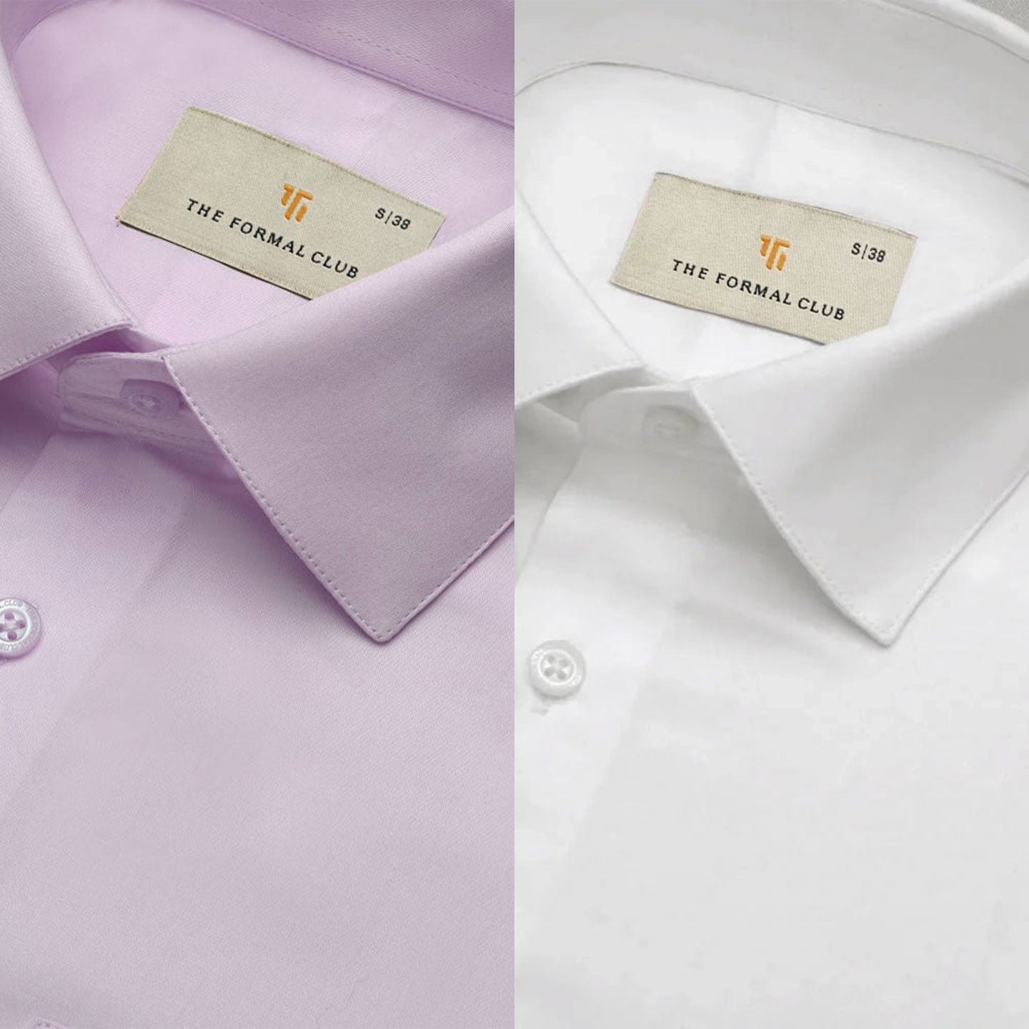 The Best-Sellers of French Cuff- 2 Shirt Pack - Dusty Rose & Snow