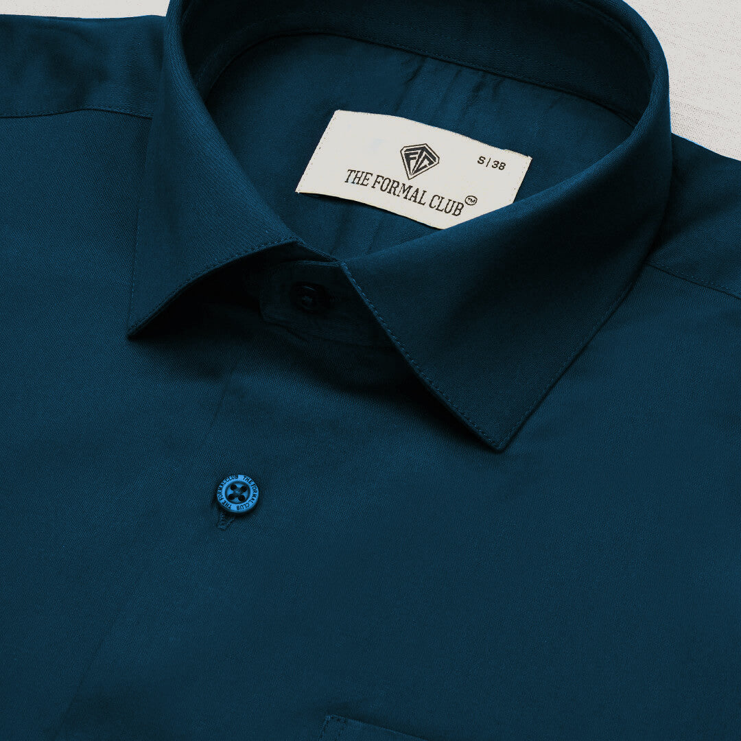 Cambridge Giza Cotton Shirt In Slate Blue