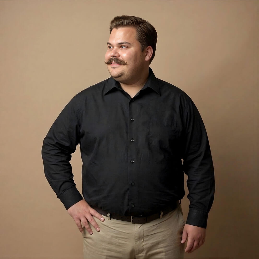 Flexi Stretch Plus Shirt in Raven