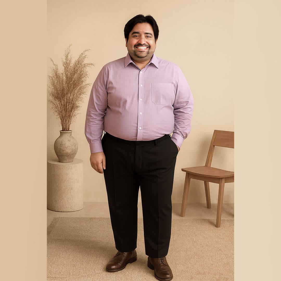 Flexi Stretch Plus Shirt in Dusty Pink