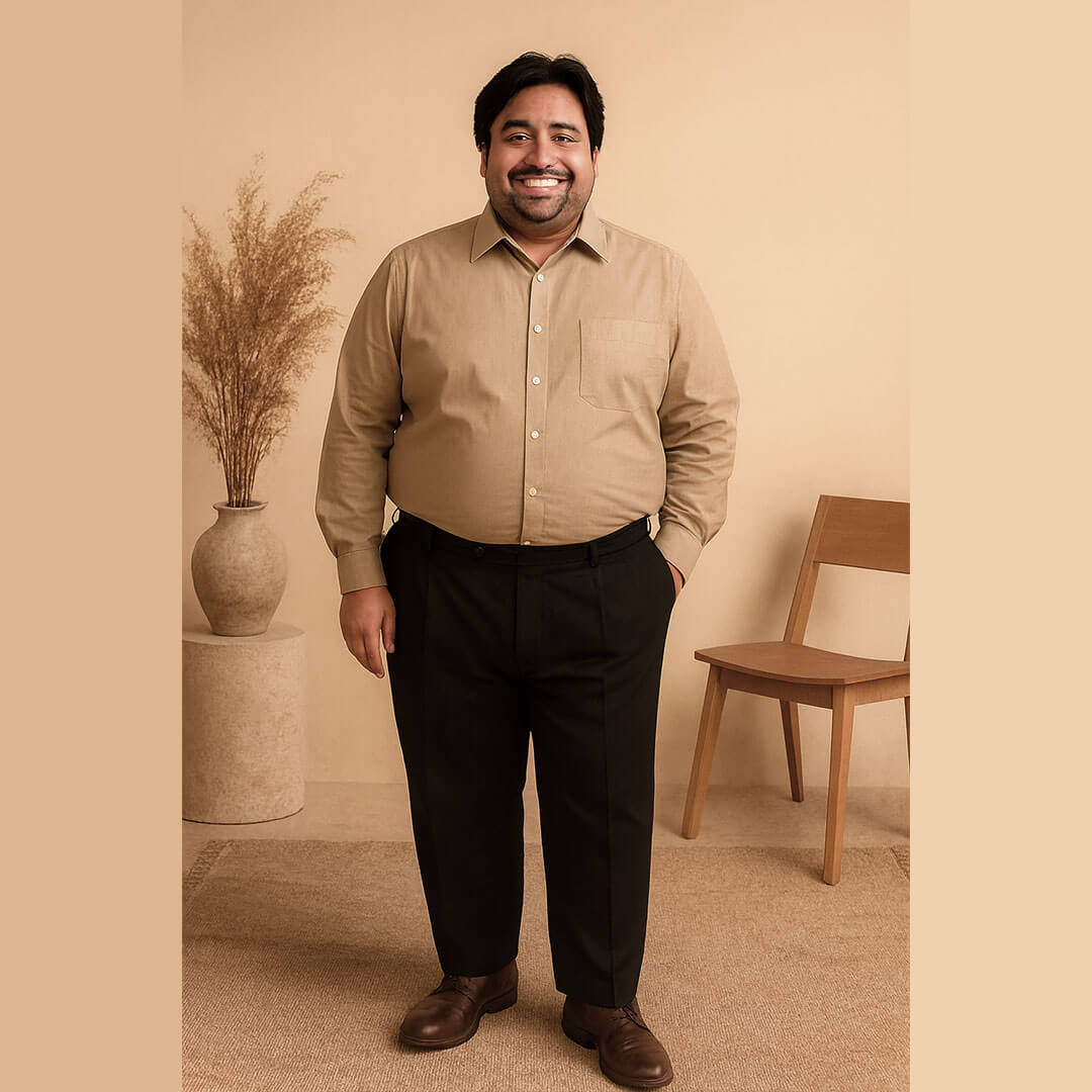 Flexi Stretch Plus Shirt in Latte