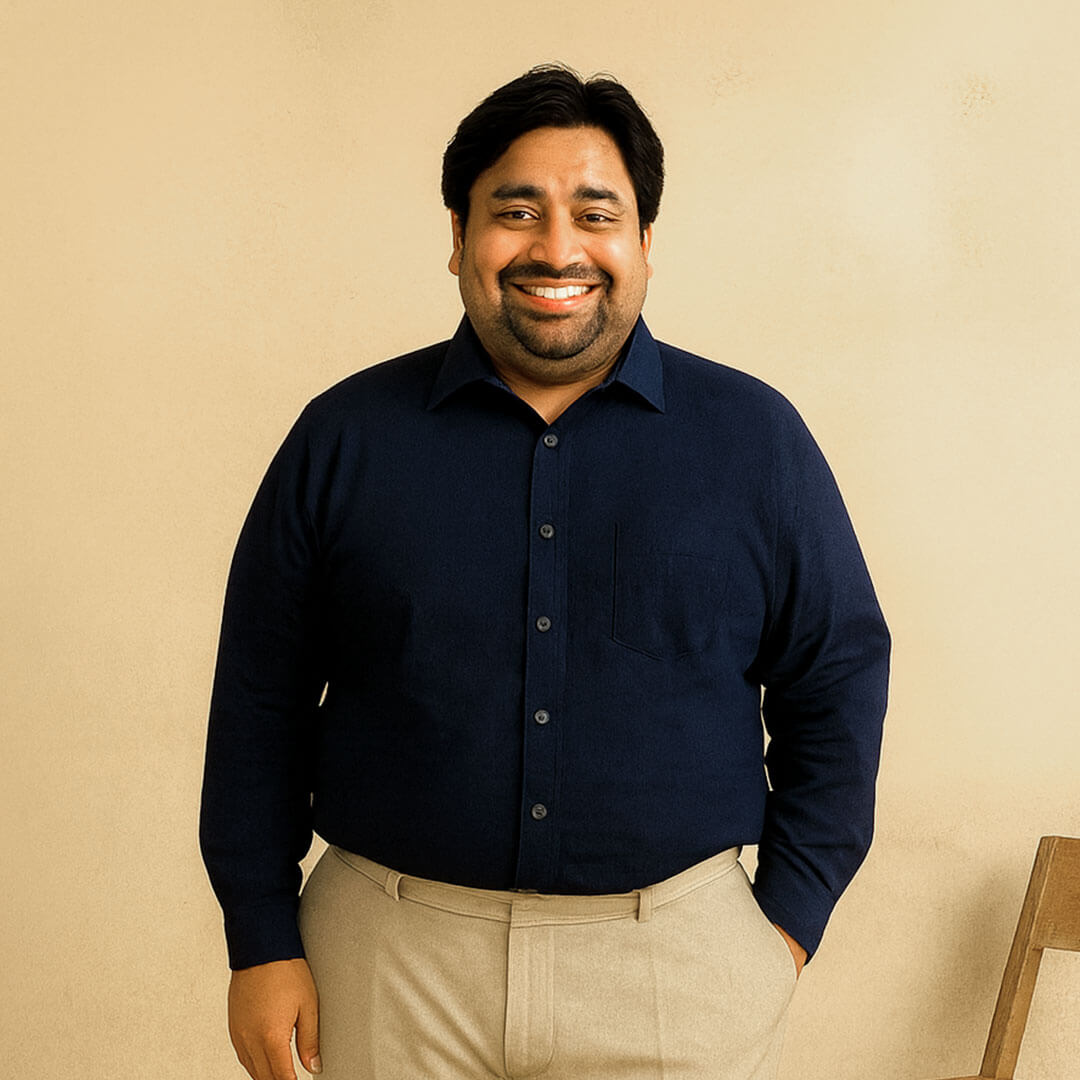 Flexi Stretch Plus Shirt in Saphire