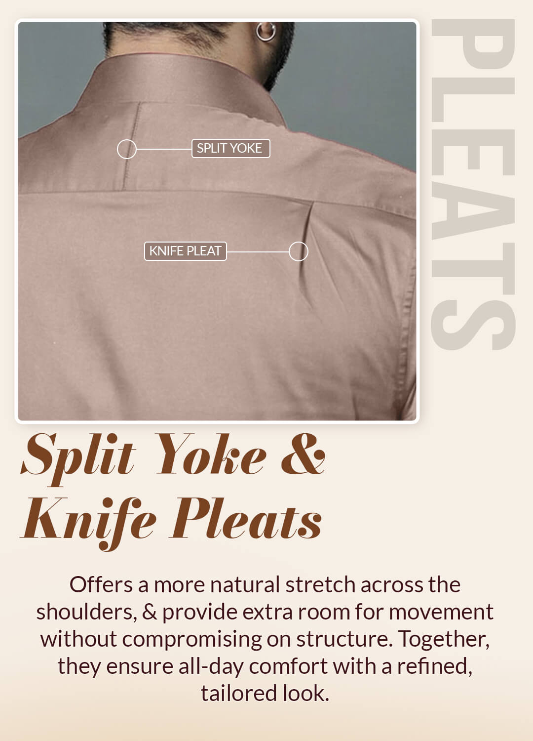 Flexi Stretch Plus Shirt in Latte