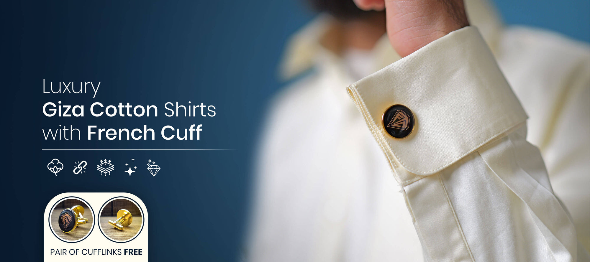 French Cuff Shirts For Men