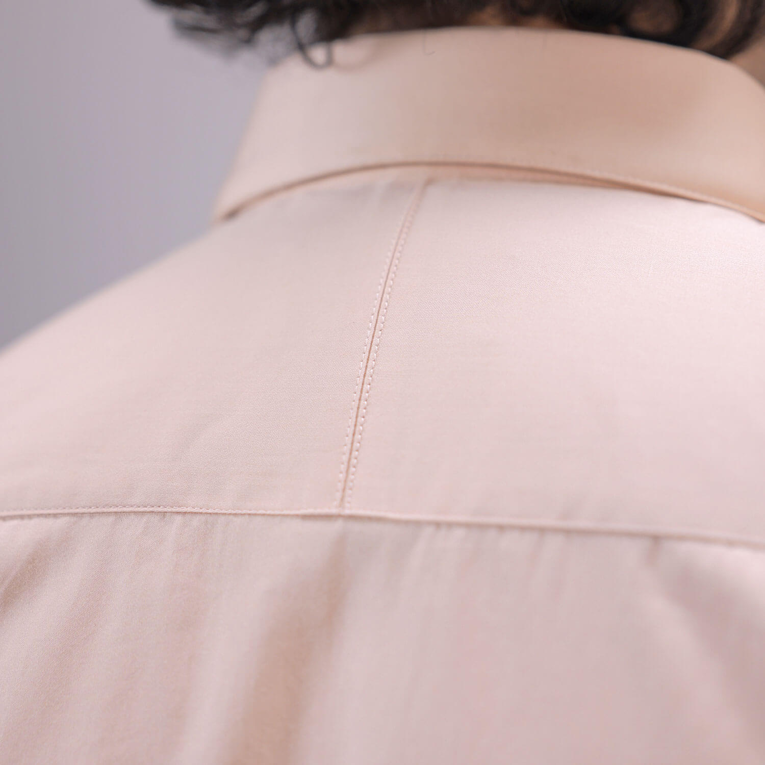 Cambridge Giza Cotton Shirt In Peach Fuzz