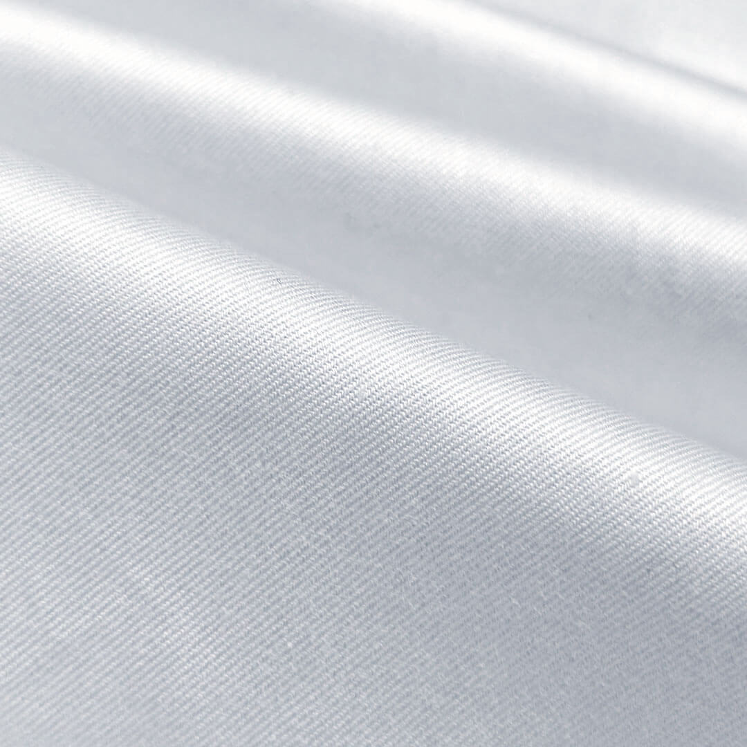 Hampstead 2 Ply Giza Cotton Shirt in Pearl White