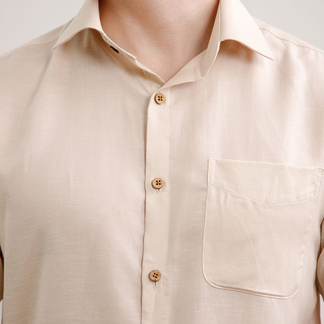  Hemp Half Sleeves Shirt for men