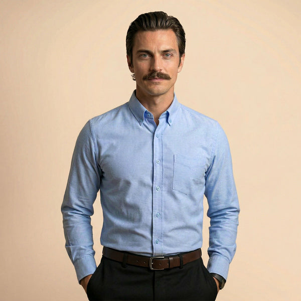 Regal Oxford Solid shirt in Ice Blue