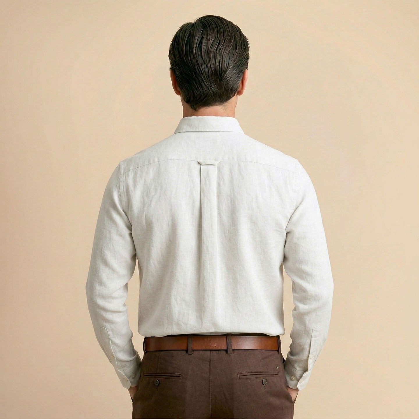 Breeze Linen Full Sleeves Shirt In Ivory
