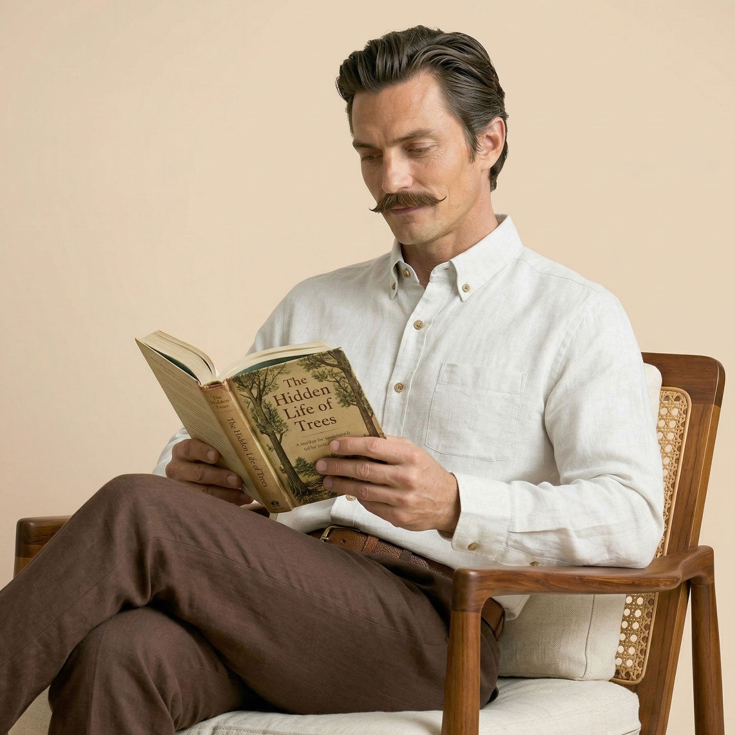 Breeze Linen Full Sleeves Shirt In Ivory