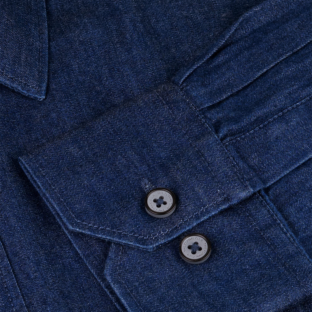 The Legend Denim Mens Shirt In Indigo