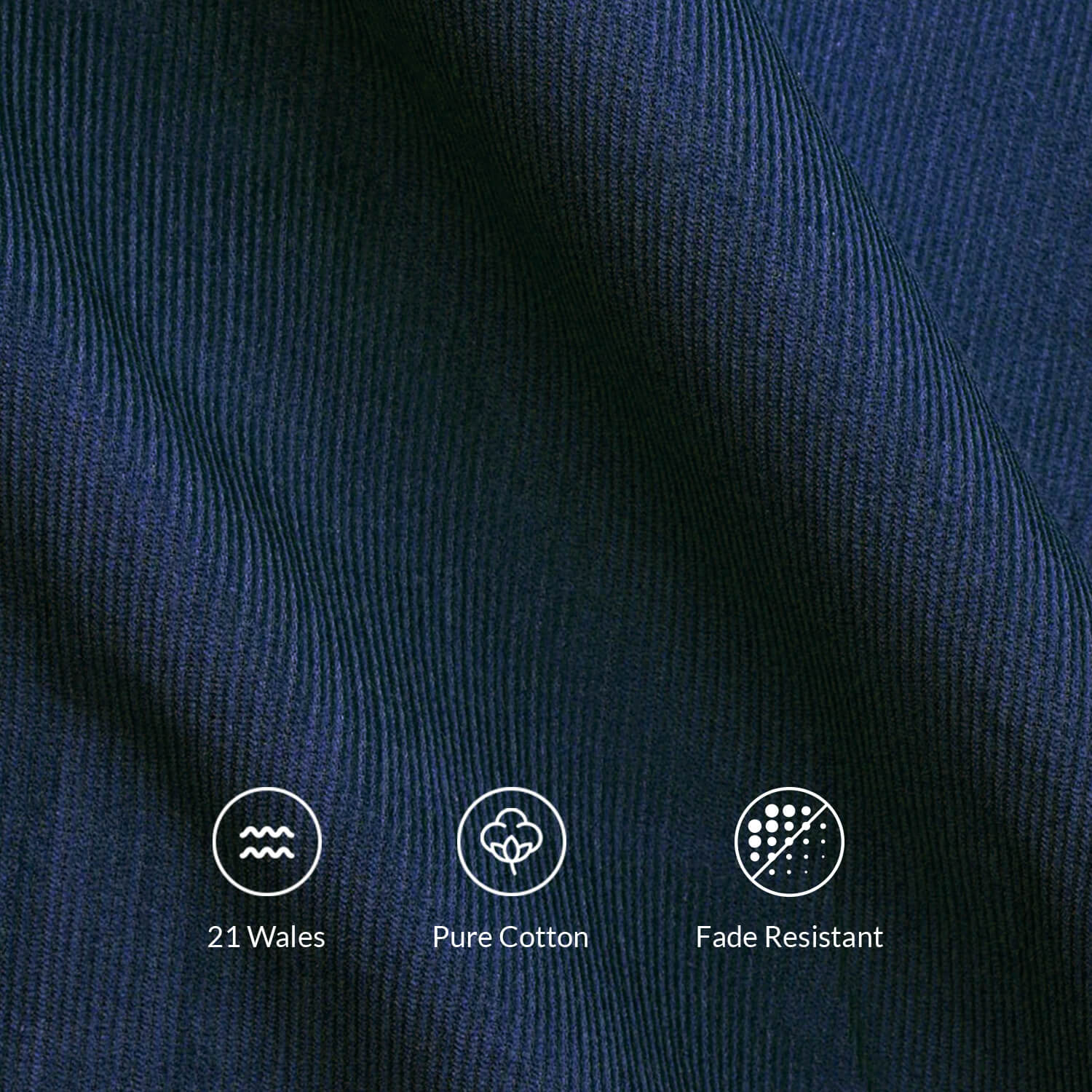 Cruise Corduroy Shirt In Navy Saphire