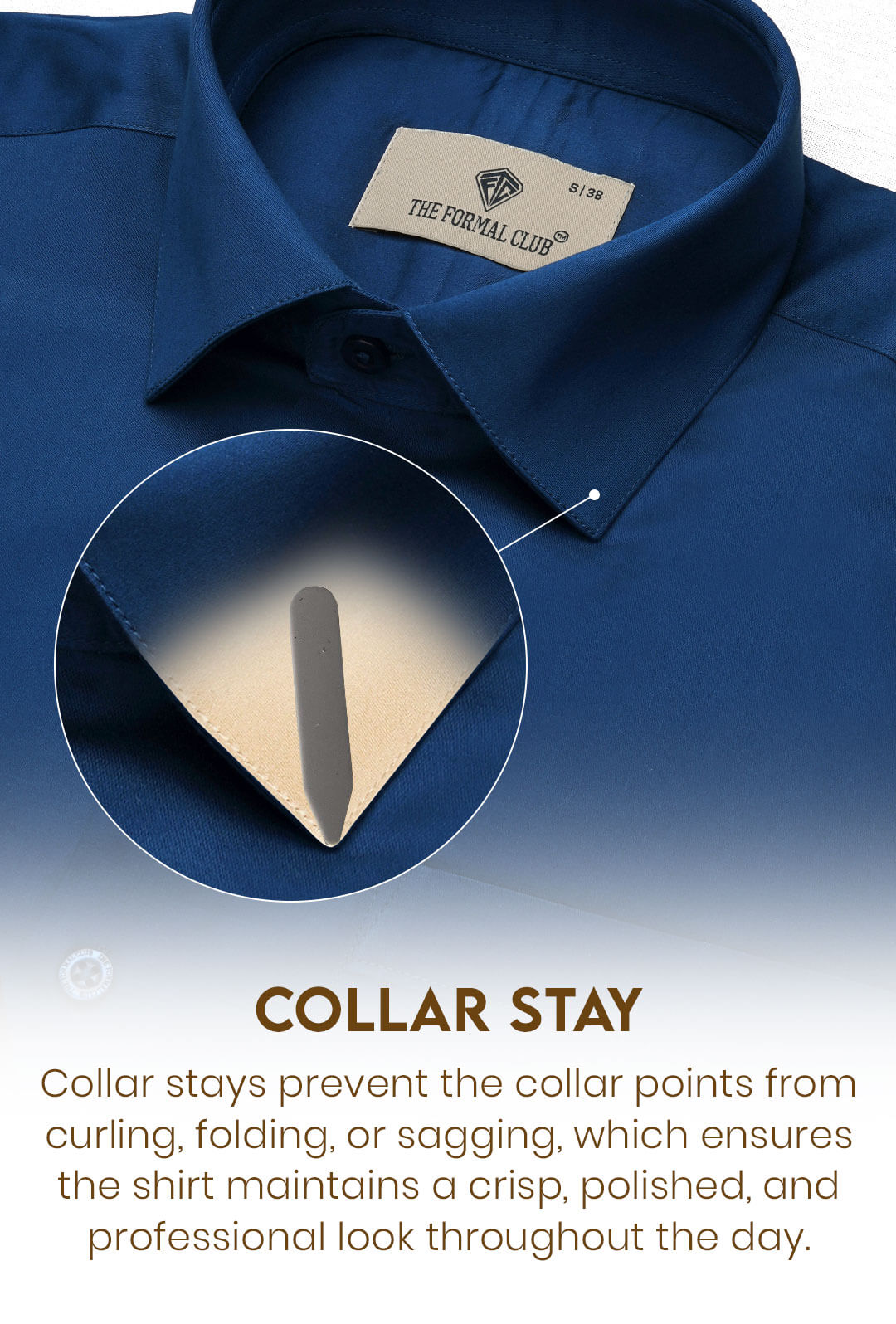 French Cuff Giza Cotton Shirt In Slate Blue
