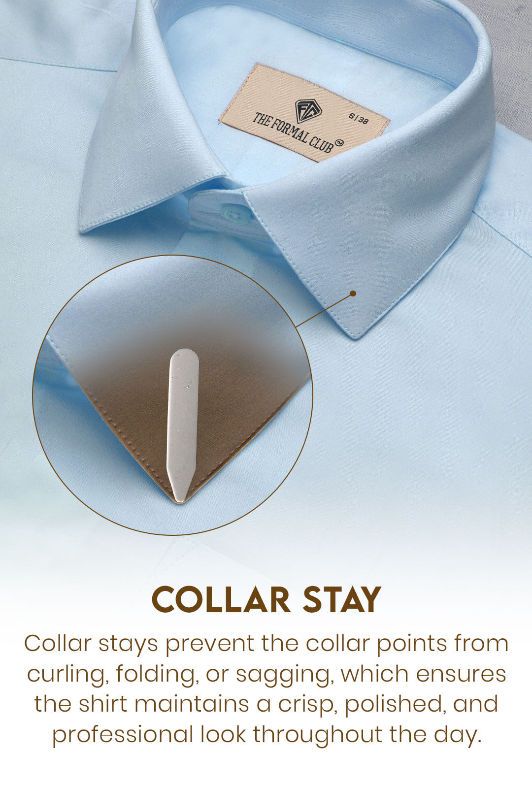 Cambridge Giza Cotton Shirt In Ice Blue