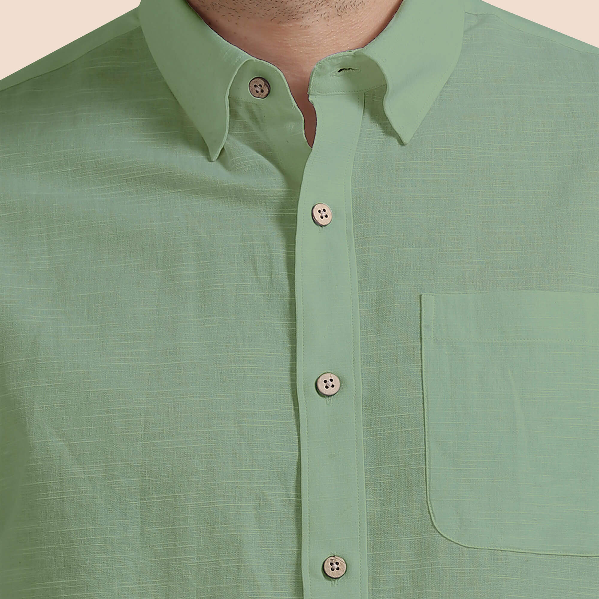 Breeze Linen Shirt In Leaf Green