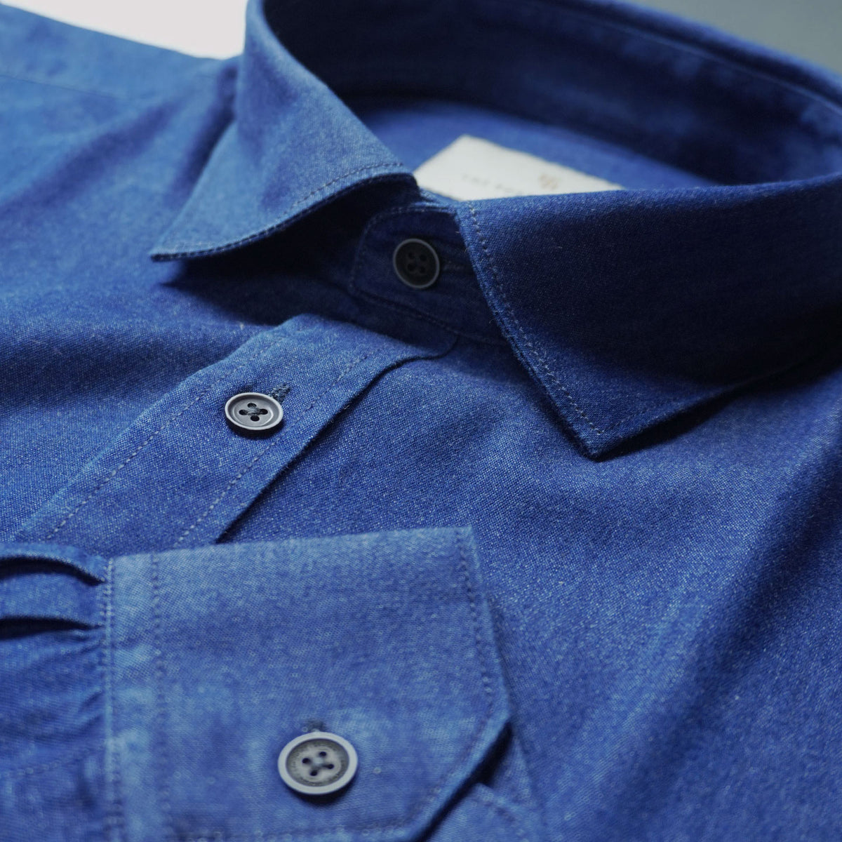 The Legend Denim Mens Shirt In Indigo