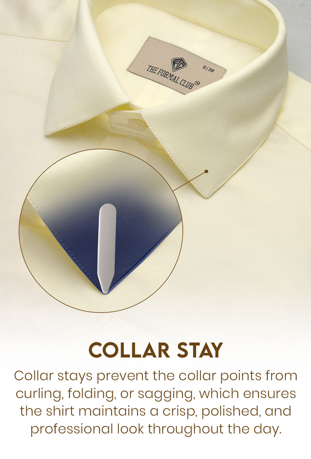 French Cuff Giza Cotton Shirt In Lemon Frost