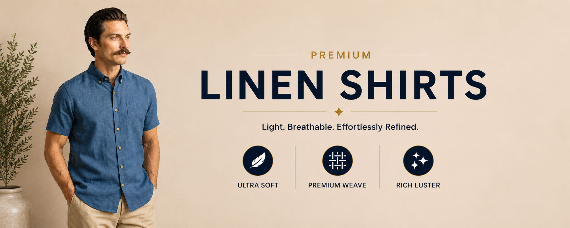 LINEN FORMAL SHIRTS FOR MEN