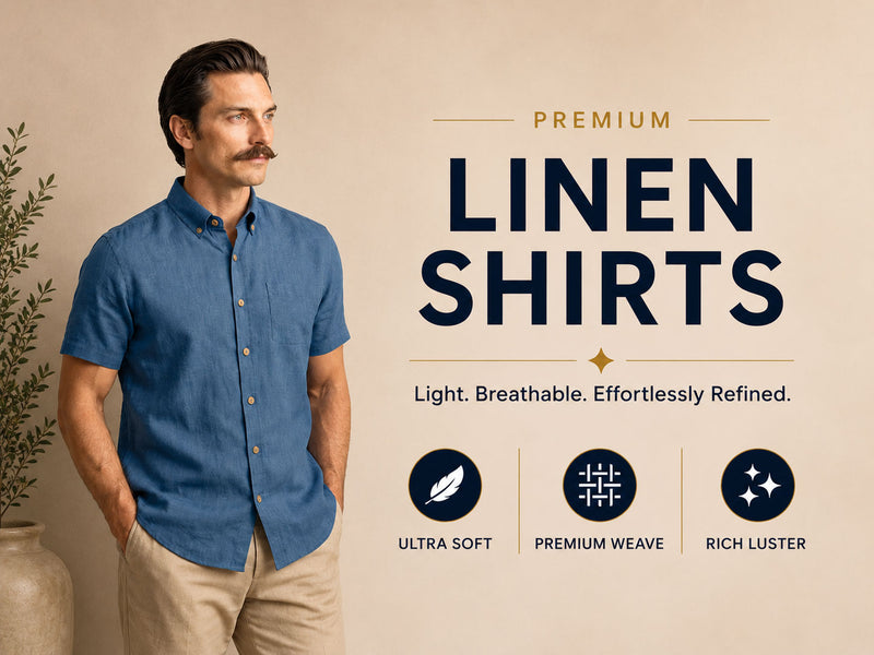 LINEN FORMAL SHIRTS FOR MEN